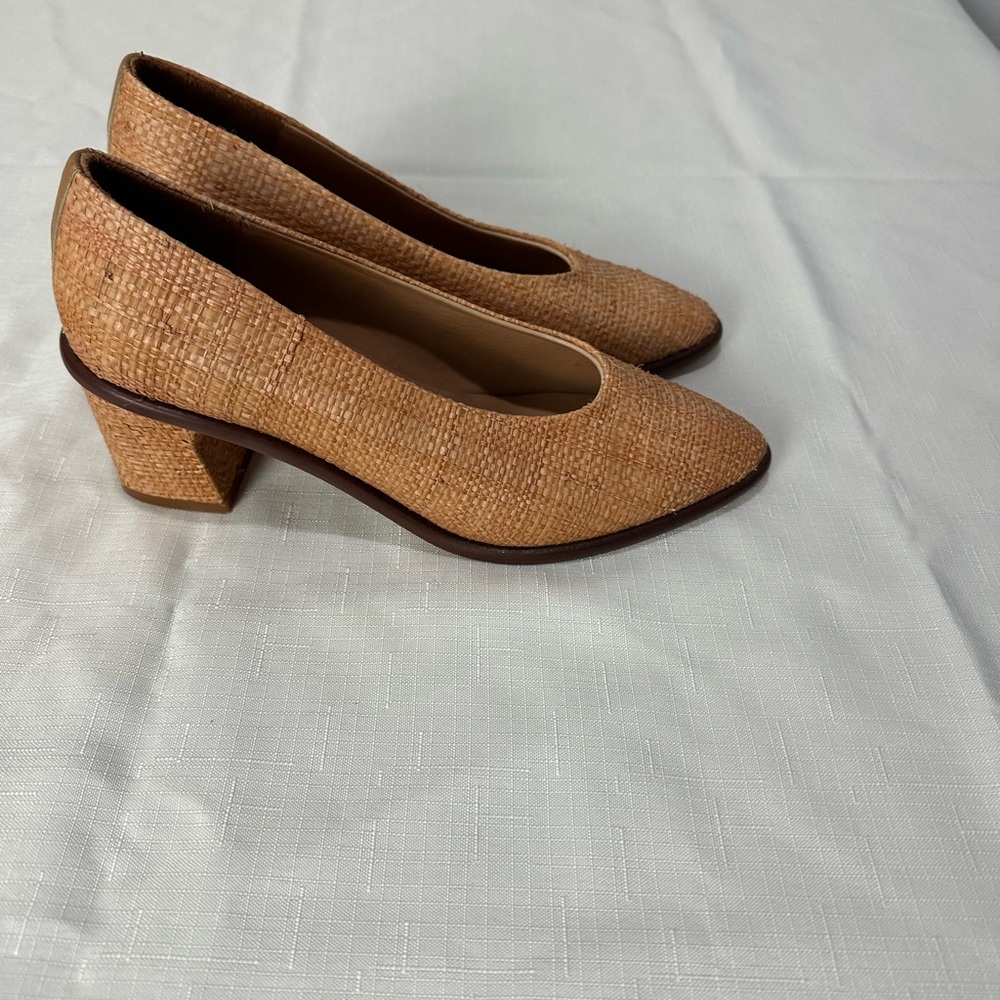 Mista London Straw Heels Size 37 - Picture 3 of 12
